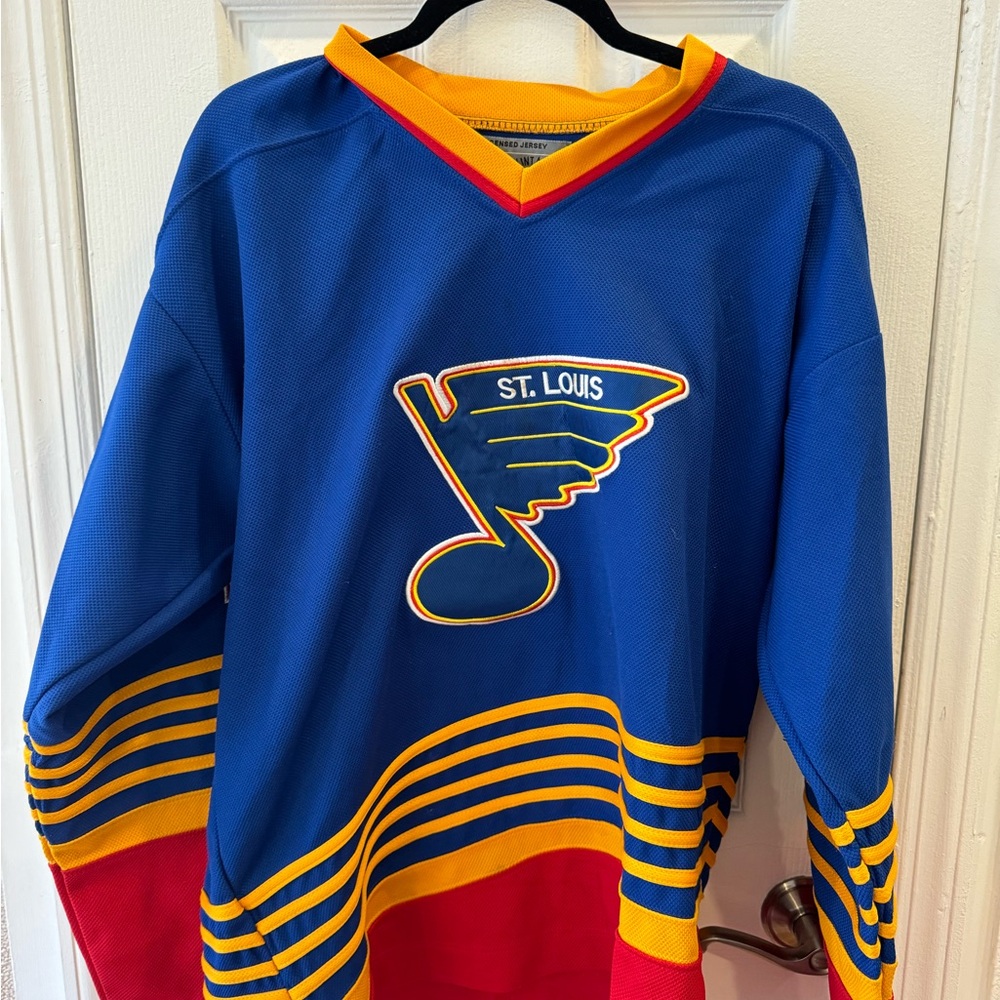 Blue and Yellow St. Louis Hockey Jersey